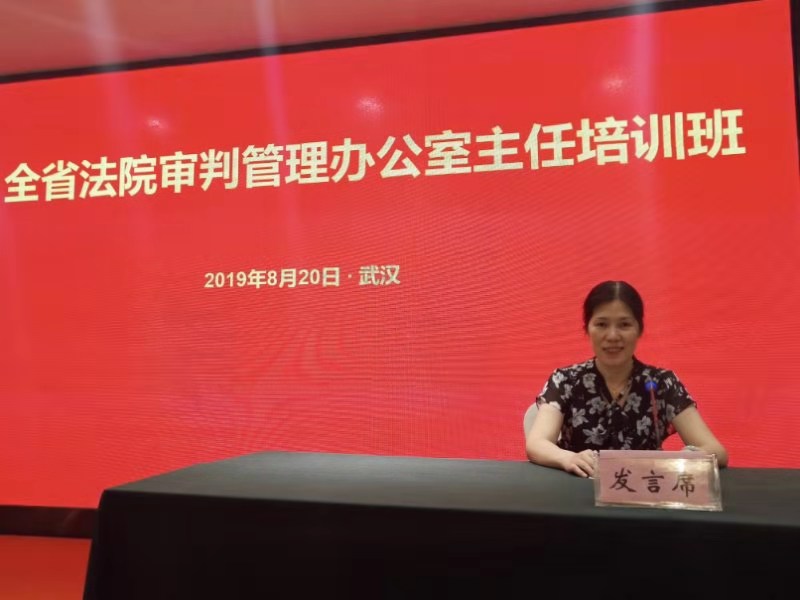 蔡主任在全省法院审判管理培训班上作交流.jpg